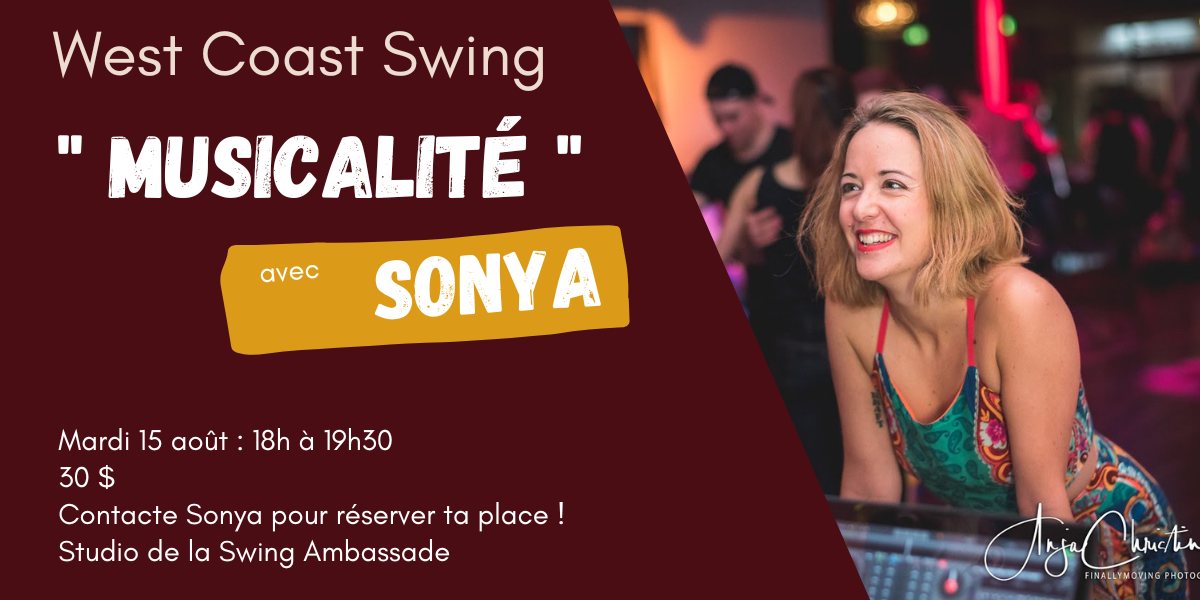 Atelier : Musicalité WCS avec Sonya